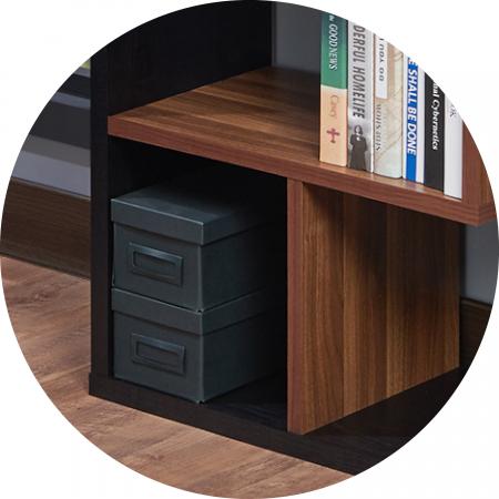 Geometryczny styl i różne skórki swobodnie zestawione tworzą odmienne wrażenie.